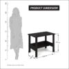 callas engineered wood computer desk with shelf – modern laptop study table for home office, workstation & writing desk for students and professionals (st 09 black)